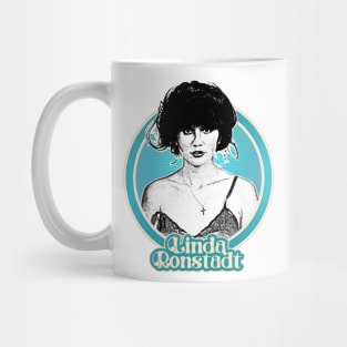 Linda Ronstadt /\/ Original 1970s Style Fan Art Design Mug